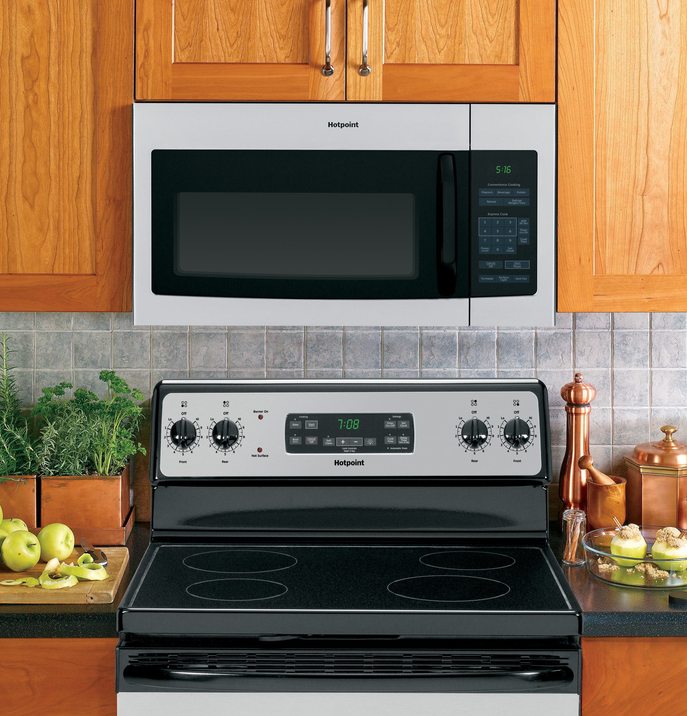 Hotpoint RVM5160RHSS 1.6 cu. ft. Over-the-Range Microwave Oven