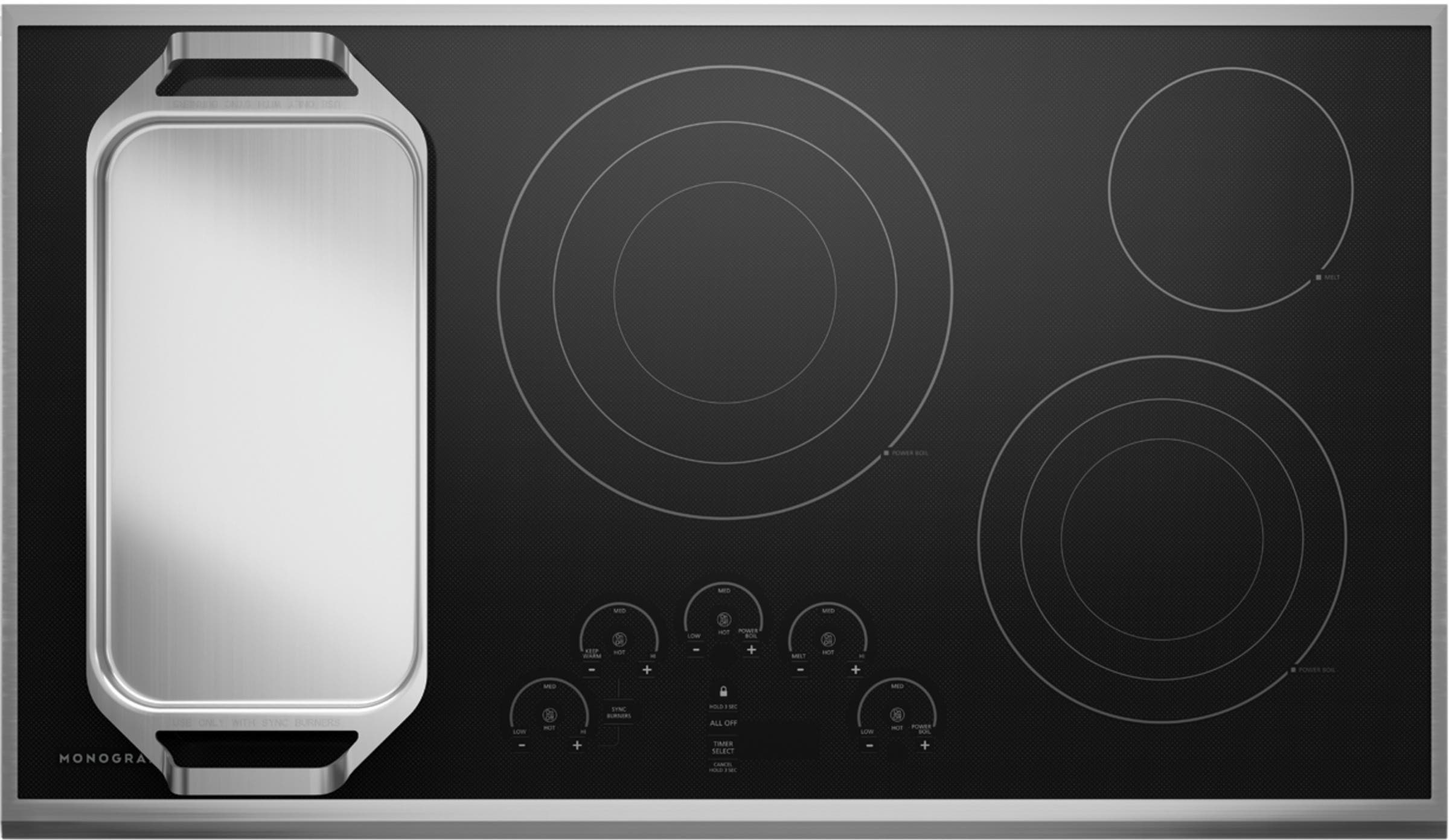 Monogram ZEU36RSJSS Black/stainless Steel