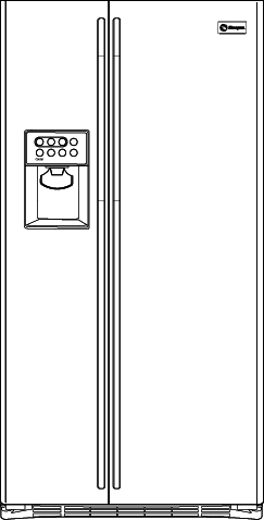 Monogram ZFSB25DXSS 24.6 cu. ft. Side by Side Refrigerator