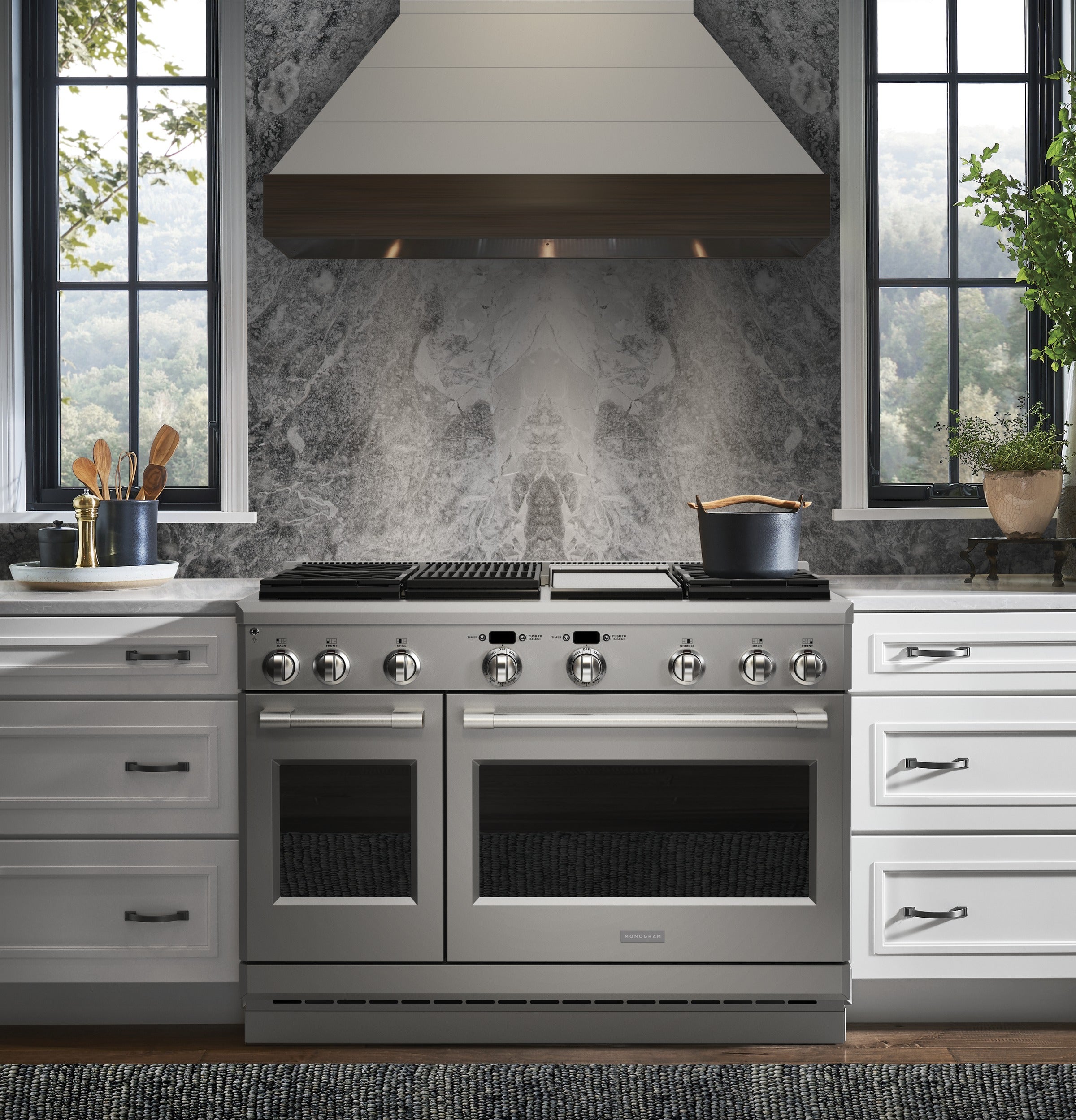 Monogram ZVC48LSS 48 Inch Custom Hood Insert: Stainless