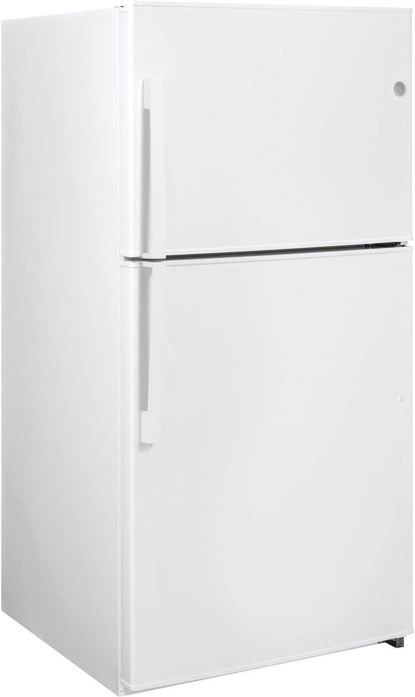 GE GIE21GTHWW 33 Inch, 21.1 Cu. Ft. Freestanding Top Freezer Ref...