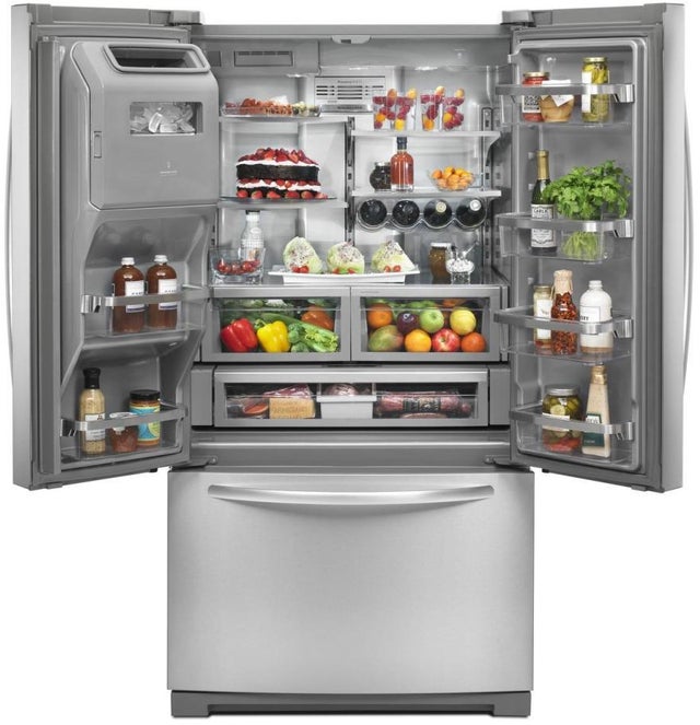 KitchenAid KFIV29PCMS 27 cu. ft. French Door Standard Depth Refrigerator...