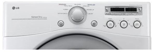 LG DLE2050W 27" Electric Dryer with 7.1 cu. ft. Capacity, 7 Dr...