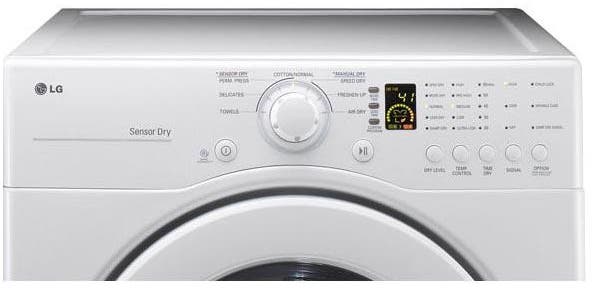 LG DLE2140W 27" Front Load Electric Dryer