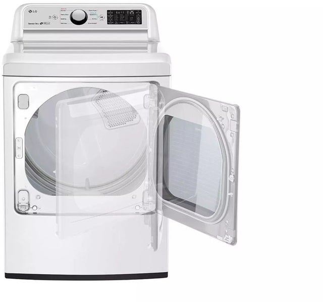 LG DLE7300WE 27 Inch Smart Electric Dryer with Sensor Dry Techn...