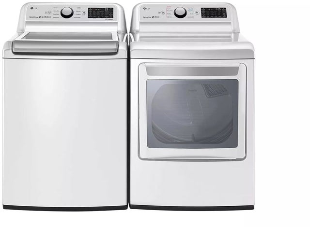 LG DLE7300WE 27 Inch Smart Electric Dryer with Sensor Dry Techn...