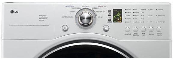 LG DLG2102W 27" Gas Dryer with 7.3 cu. ft. Capacity, 7 Drying ...