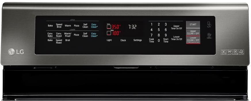 LG LDE4415BD Black Stainless Steel