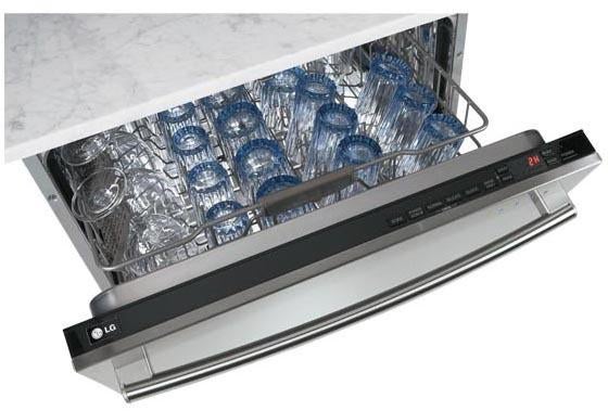 LG LDF8812ST Fully Integrated Dishwasher with 6 Wash Cycles, Si...