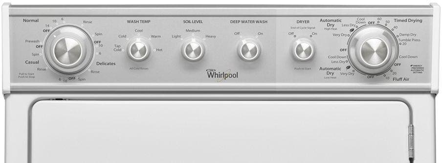 Whirlpool WET4027EW 27" Electric Laundry Center