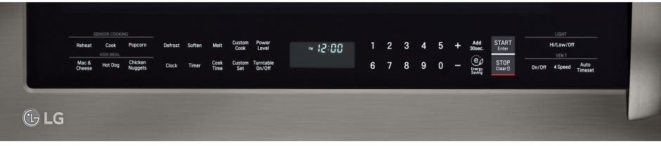 LG LMVM2033BD Black Stainless Steel