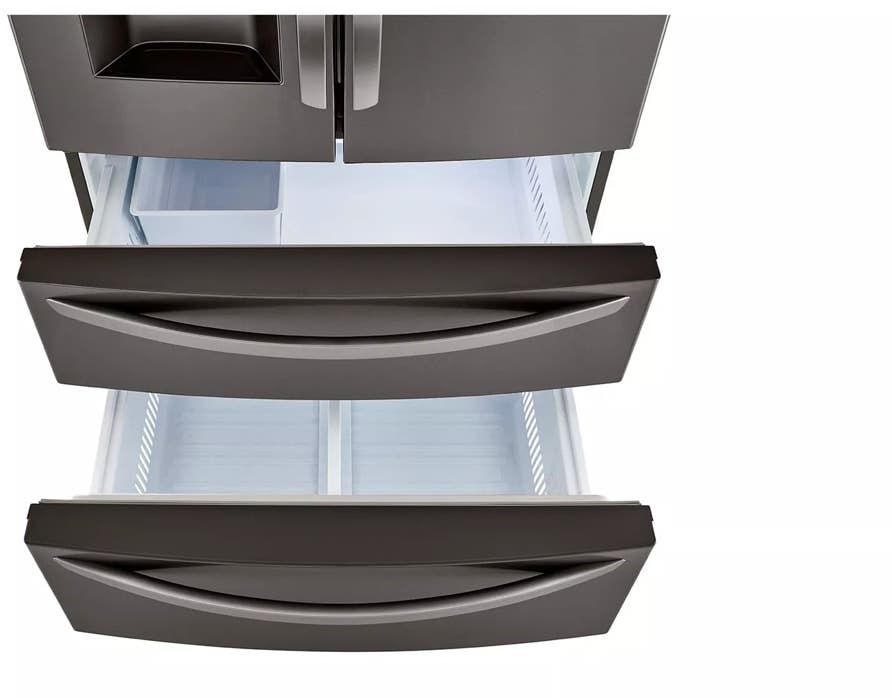 LG LMXC22626D Black Stainless Steel, Print Proof