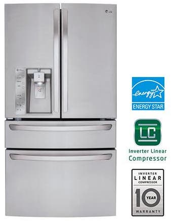 LG LMXS30746S 36 Inch French Door Refrigerator