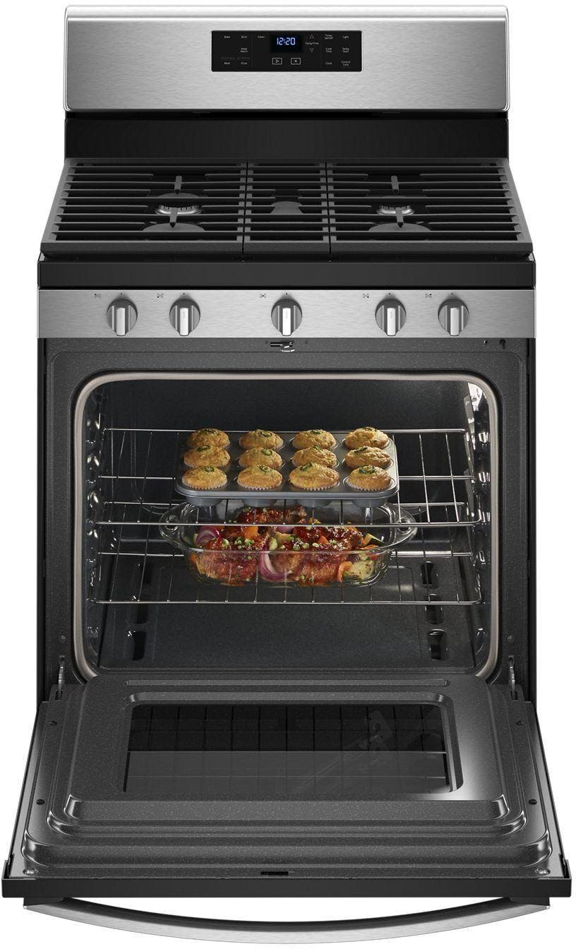 Whirlpool WFG525S0HS Black on Stainless Steel