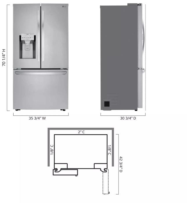 LG LRFXC2416S Stainless Steel