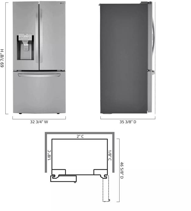 LG LRFXS2513S PrintProof Stainless Steel