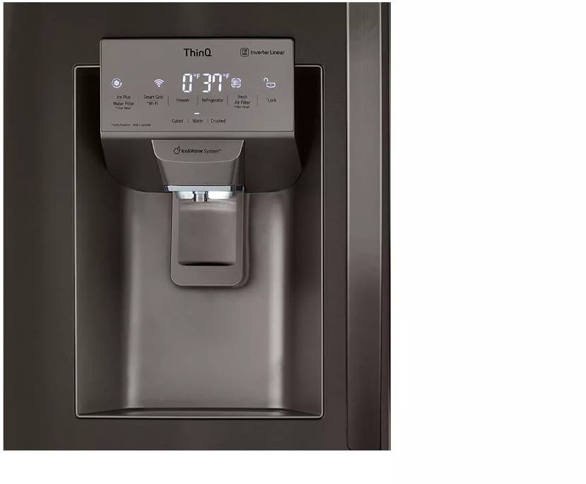 LG LRMVS2806D Black Stainless Steel, Print Proof