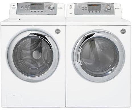 LG WM0642HW 27" Front Load Washer with 4.0 cu. ft. Capacity, 7...