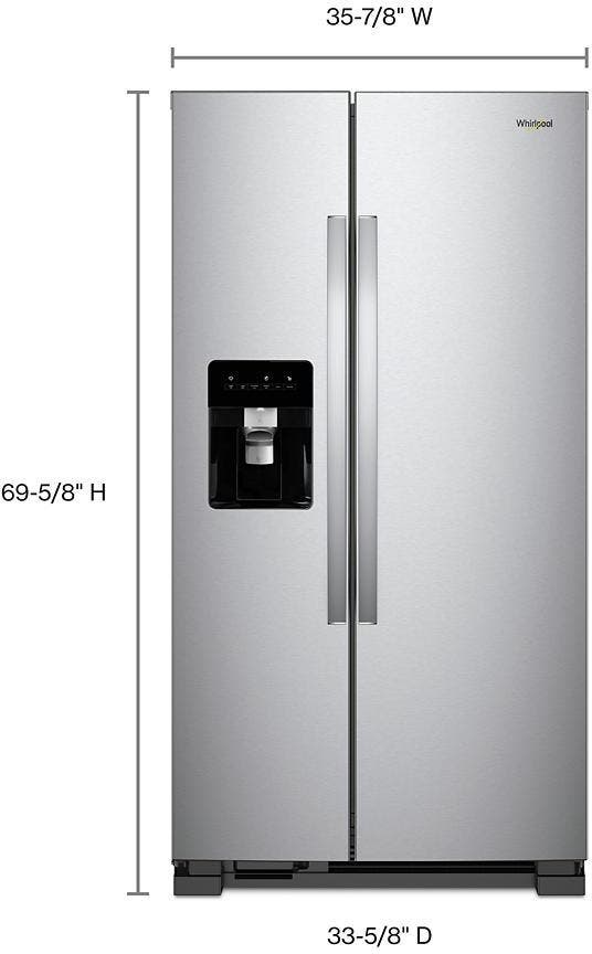 Whirlpool WRS315SDHZ Fingerprint Resistant Stainless Steel
