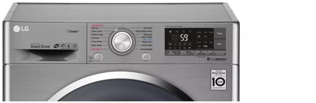 LG WM3499HVA 24 Inch Smart Compact All-In-One Washer/Dryer: Gra...