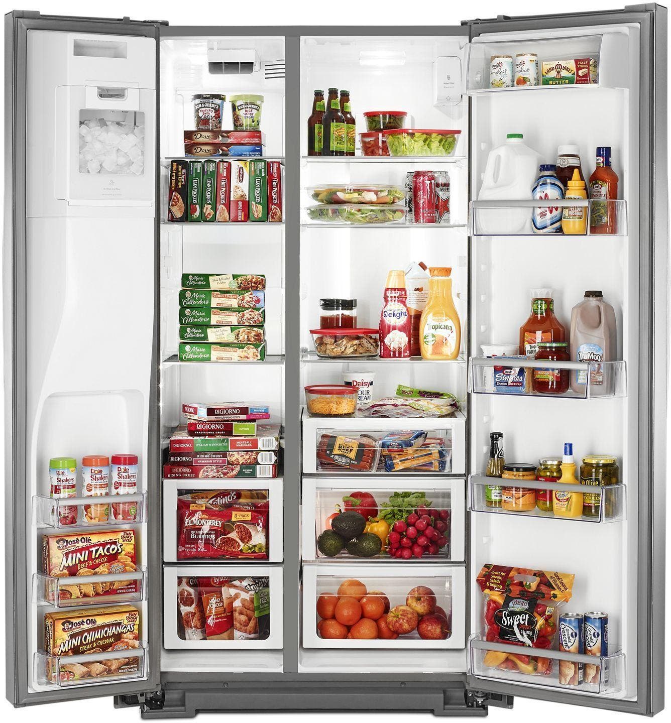 Whirlpool WRS970CIDM Monochromatic Stainless Steel