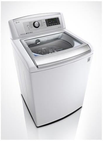 LG WT5480CW 27 Inch 5.0 cu. ft. Top Load Washer with 12 Wash P...