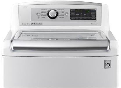 LG WT5480CW 27 Inch 5.0 cu. ft. Top Load Washer with 12 Wash P...