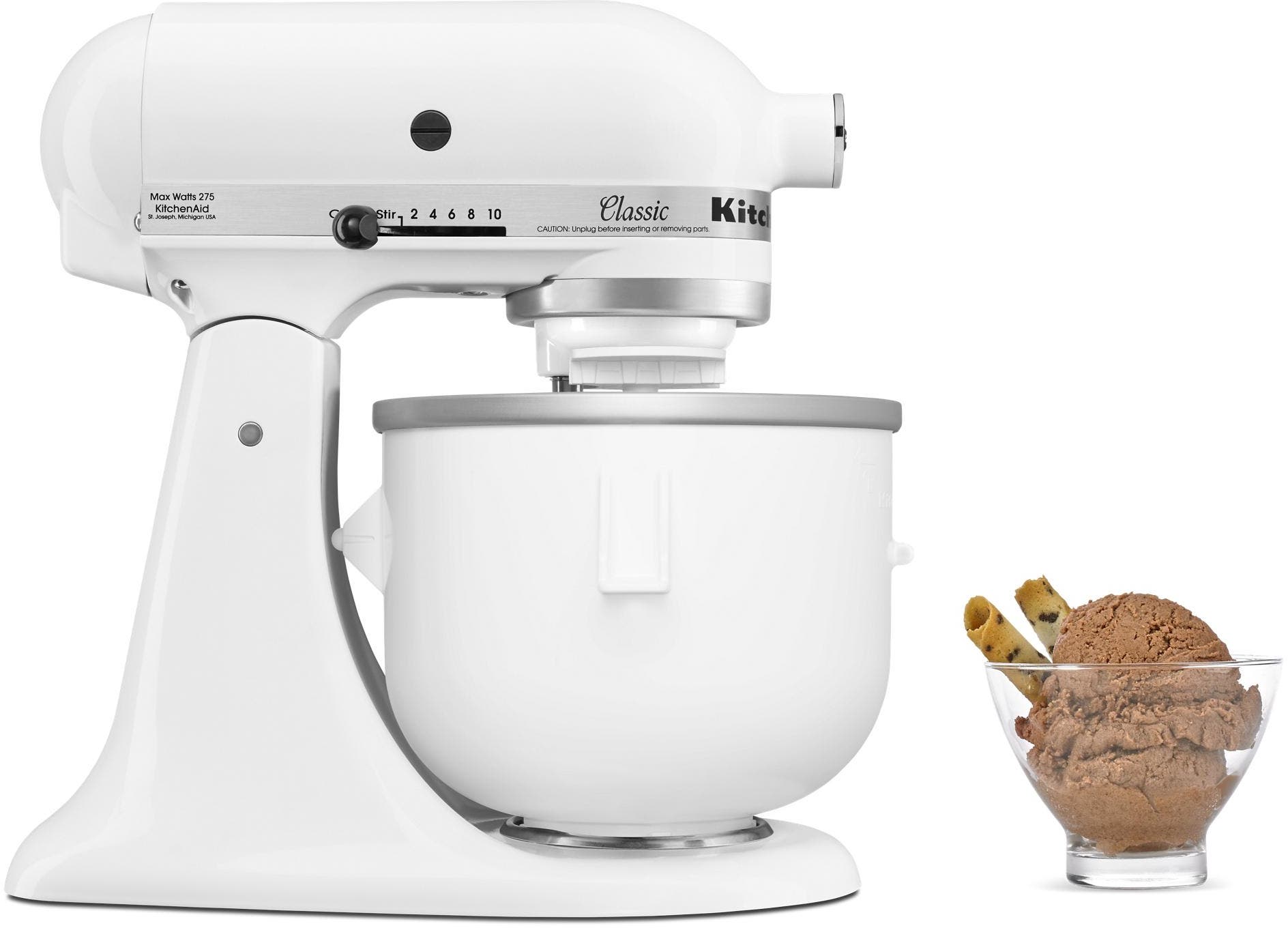 KitchenAid KICA0WH Ice Cream Maker Attachment