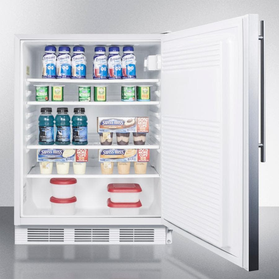 Summit AL750LBISSHV Stainless Door with Vertical Thin Handle