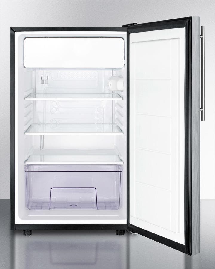 Summit CM421BLSSHVADA Stainless Steel Door with Vertical Thin Handle
