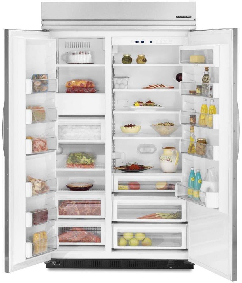 KitchenAid KSSO48FTX Overlay/Brushed Aluminum Trim/Panel Required