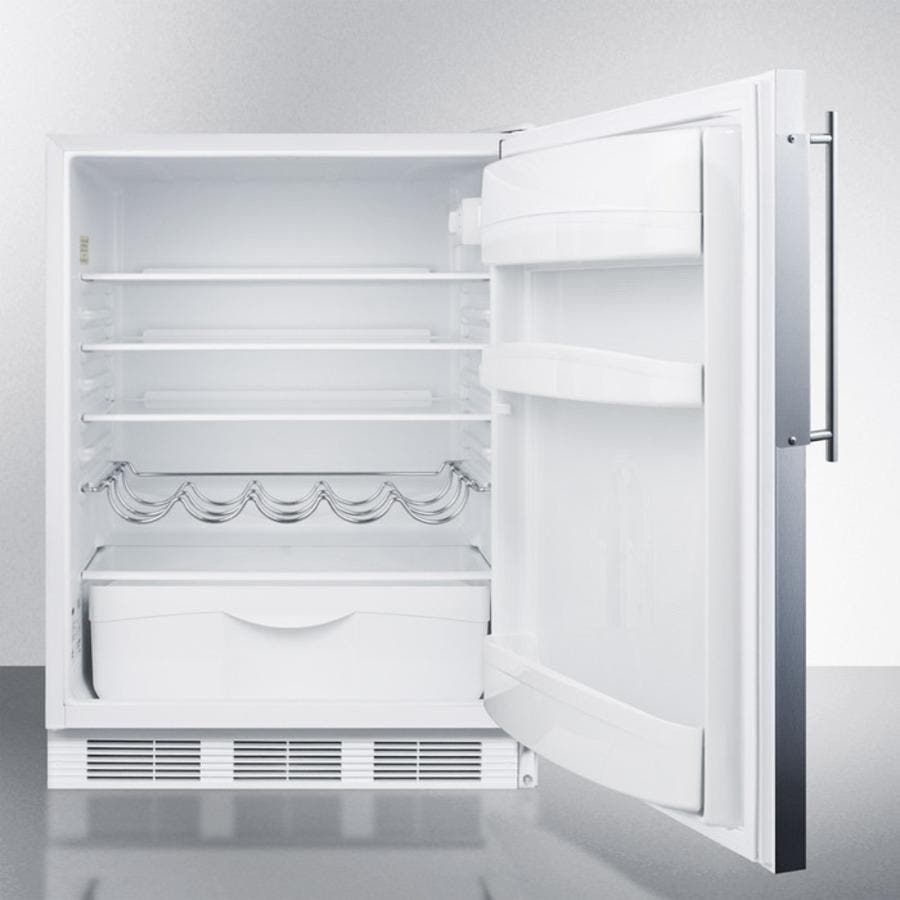 Summit FF61BIFR Panel Ready/White, Stainless Insert Frame
