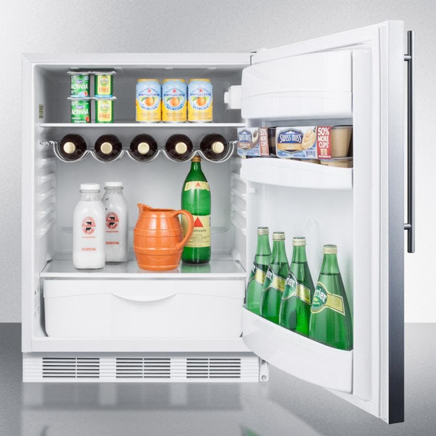Summit FF61BISSHVADA Stainless Steel/White, Pro Handle, ADA Compliant