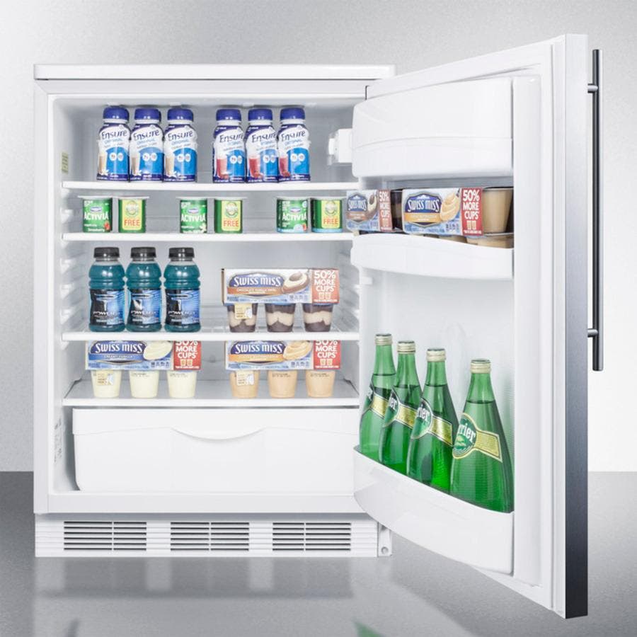 Summit FF6BISSHV Stainless Door with Vertical Thin Handle
