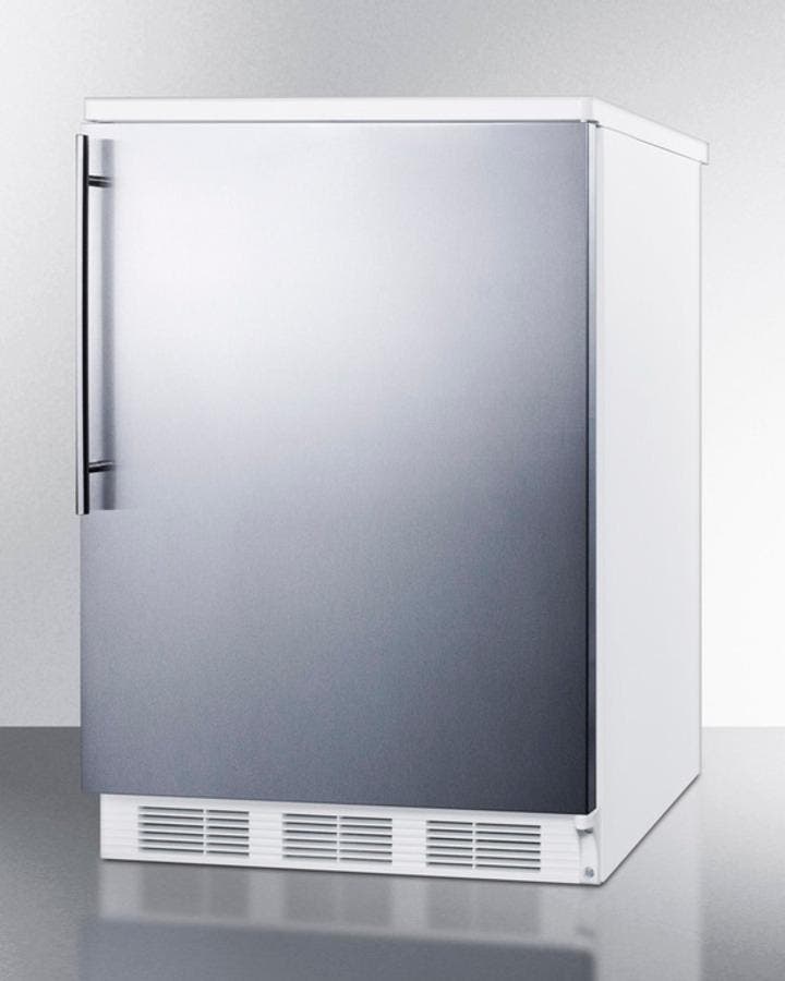 Summit FF6SSHV Stainless Door with Vertical Thin Handle