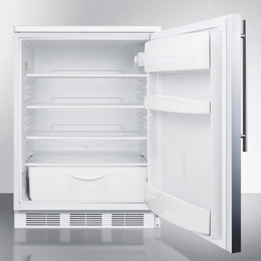 Summit FF6SSHV Stainless Door with Vertical Thin Handle