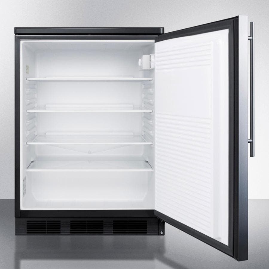 Summit FF7LBLBISSHV Stainless Door with Vertical Thin Handle