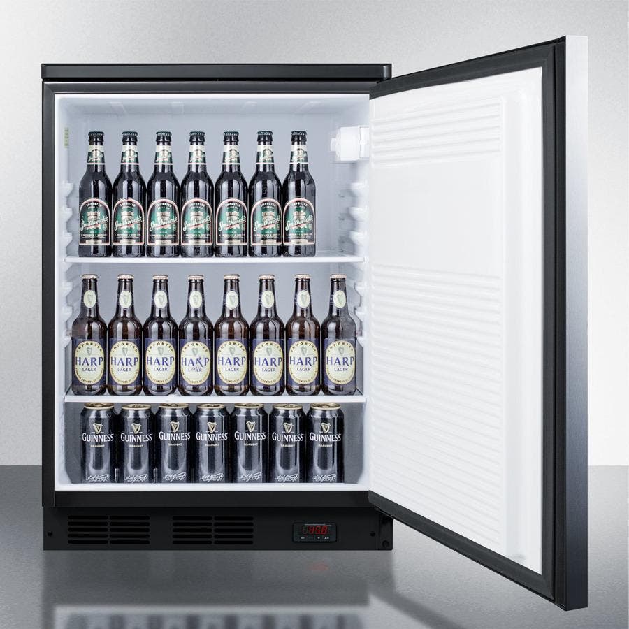Summit FF7LBLPUBSSHH Stainless Door, Horizontal Thin Handle