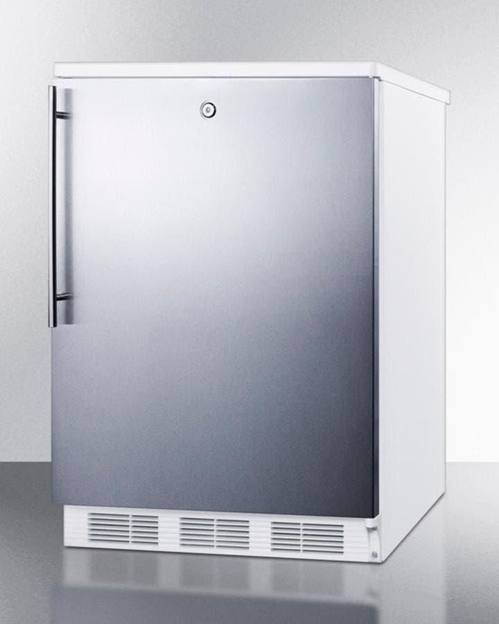 Summit FF7LSSHV Stainless Door with Vertical Thin Handle
