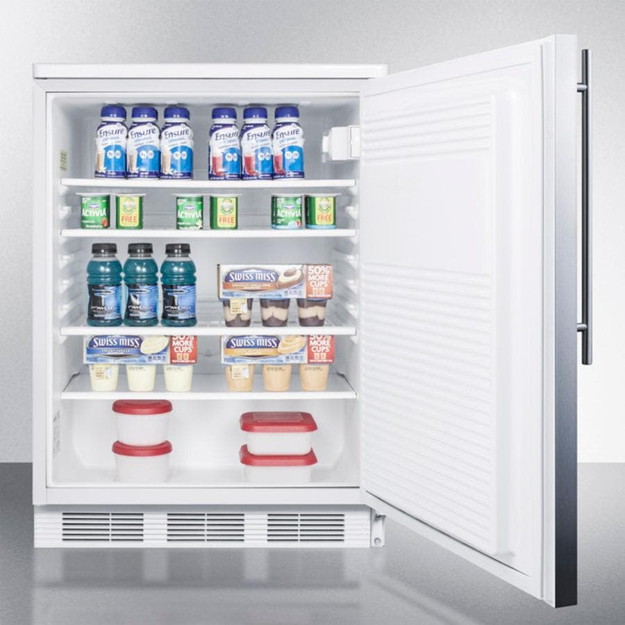 Summit FF7LSSHV Stainless Door with Vertical Thin Handle