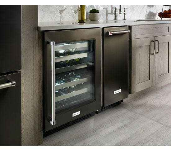 KitchenAid KUIX505EBS Black On Stainless