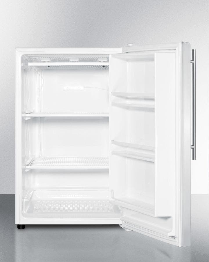 Summit FS603SSVHFROST Stainless Steel/White