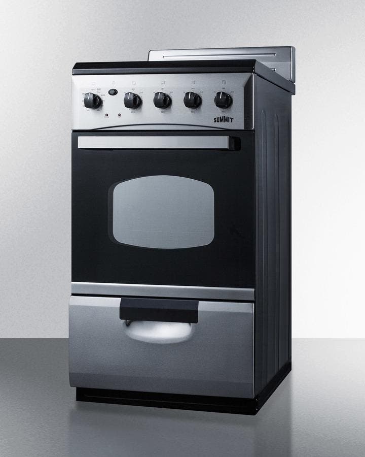 Summit REX208SS 20 Inch Electric Range