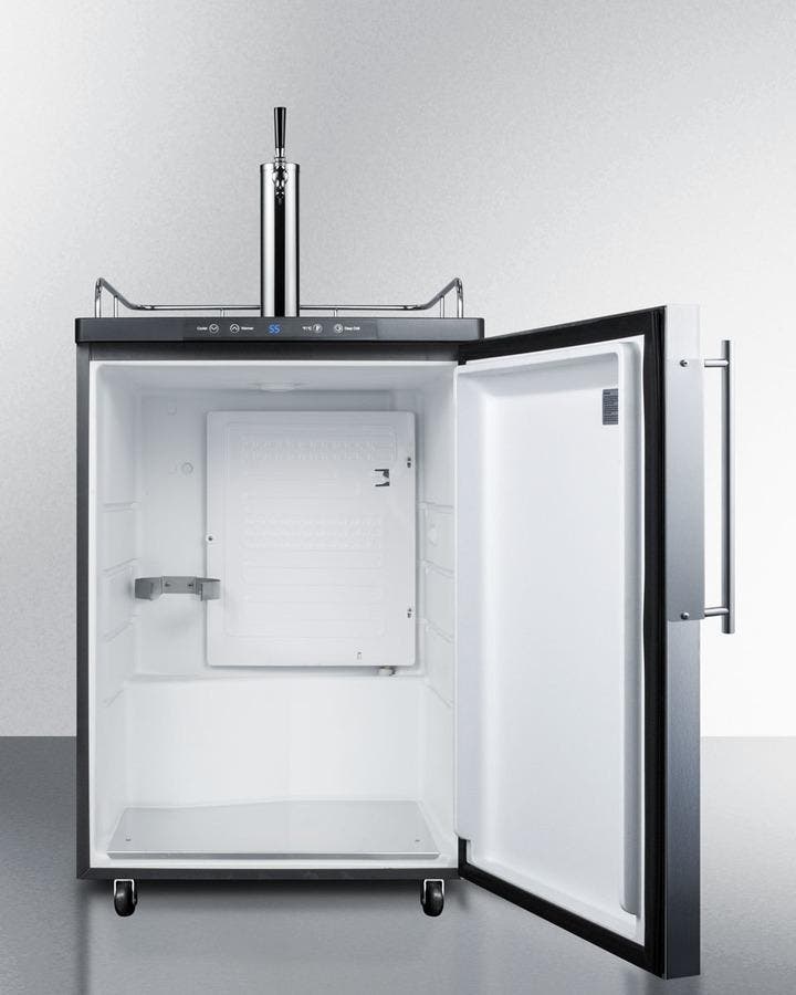 Summit SBC635MBIFR Panel Ready/Black, Stainless Steel Frame