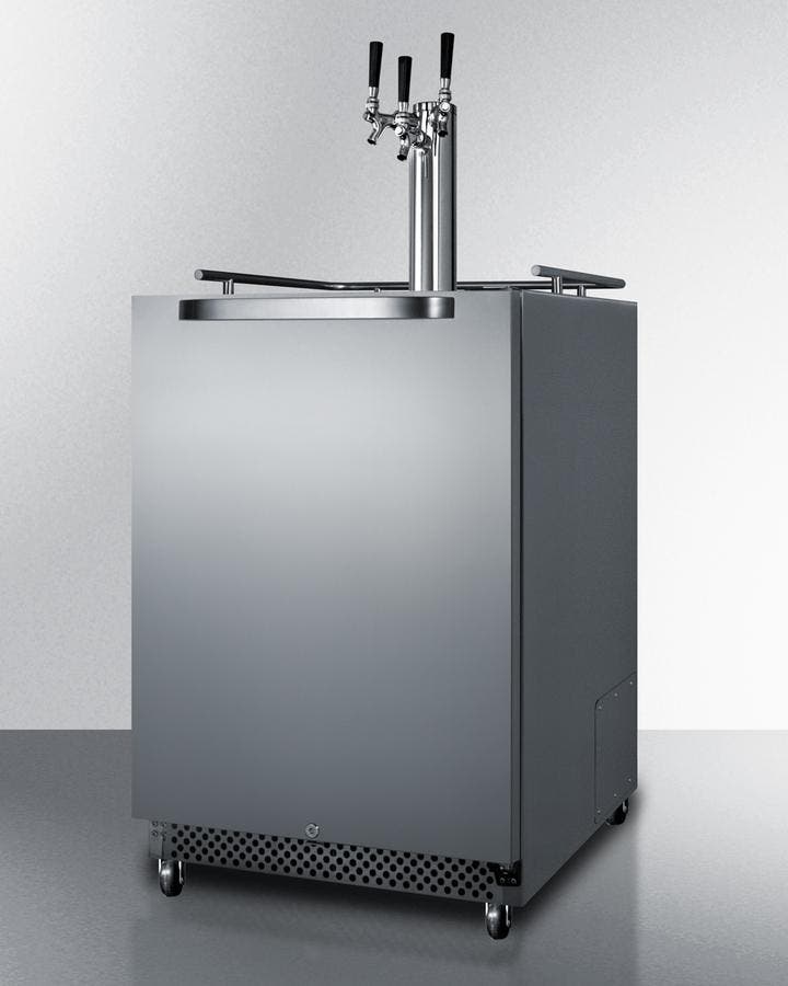 Summit SBC695OSTRIPLE Stainless Steel, Triple Tap Kit 