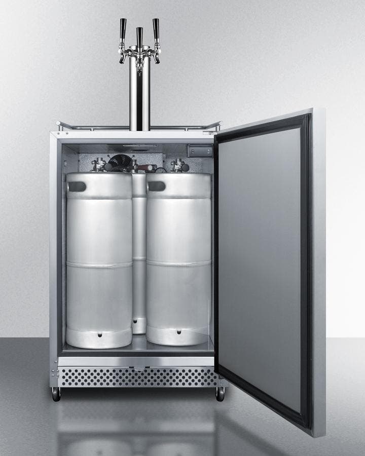 Summit SBC695OSTRIPLE Stainless Steel, Triple Tap Kit 