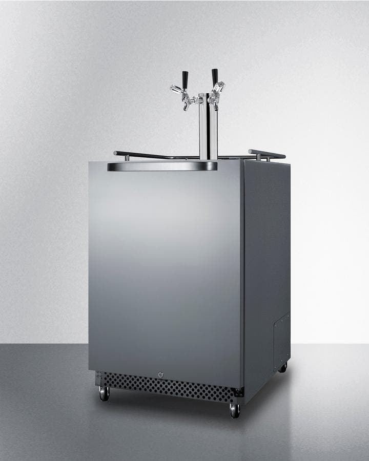Summit SBC695OSTWINTL Stainless Steel, Double Tap Kit