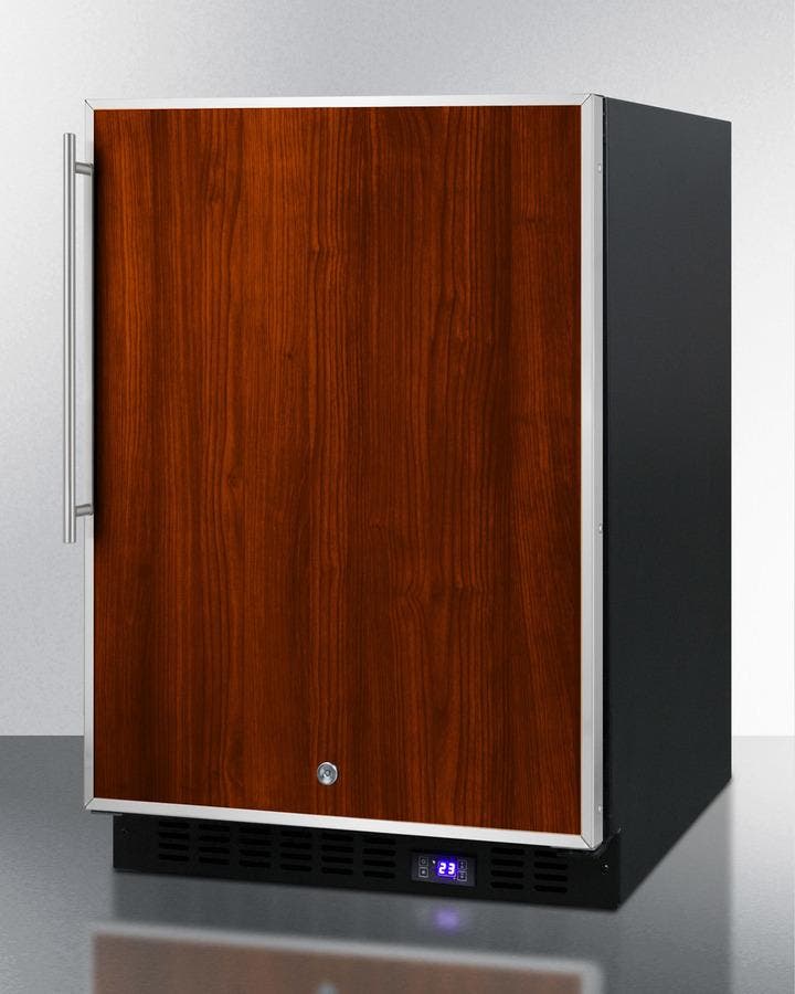 Summit SCFF53BFRIM Panel Ready/Black, Stainless Steel Door Frame, Ice...