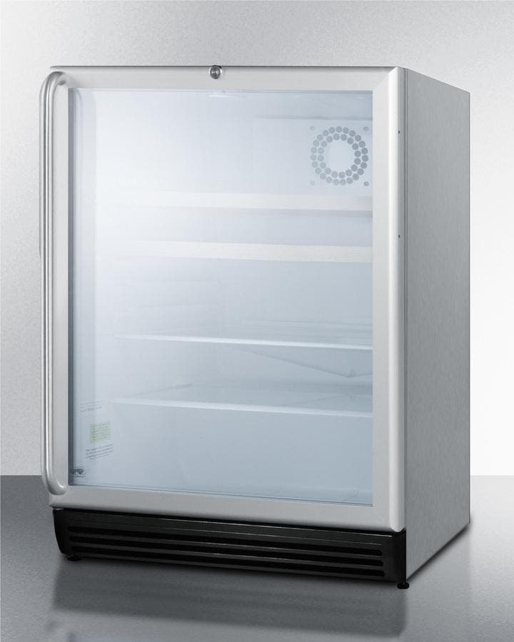 Summit SCR600BLOSRC 2 Wine Shelves, 2 Glass Shelves
