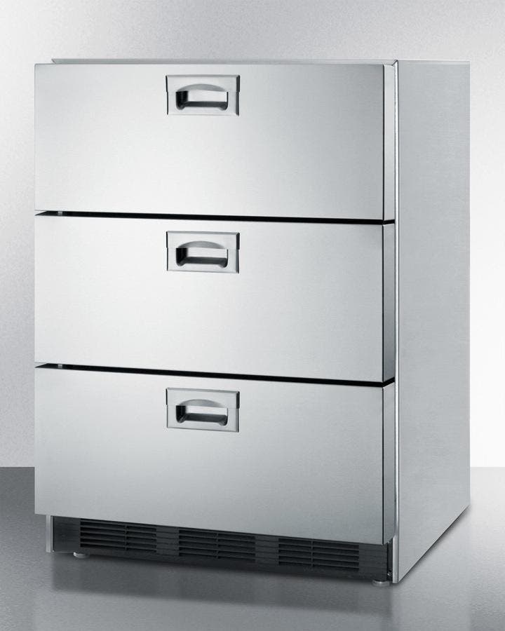 Summit SP6DS7 Stainless Steel, Recessed Handles